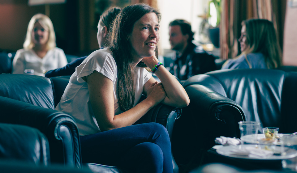 Student in the Officers Mess.