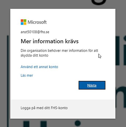 MFA, Microsoft Authenticator - Försvarshögskolan