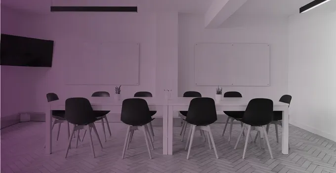 Chairs in a room.