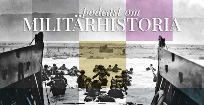 Svartvitt foto av landstigningen vid Normandie