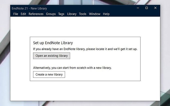 Create Library dialogue